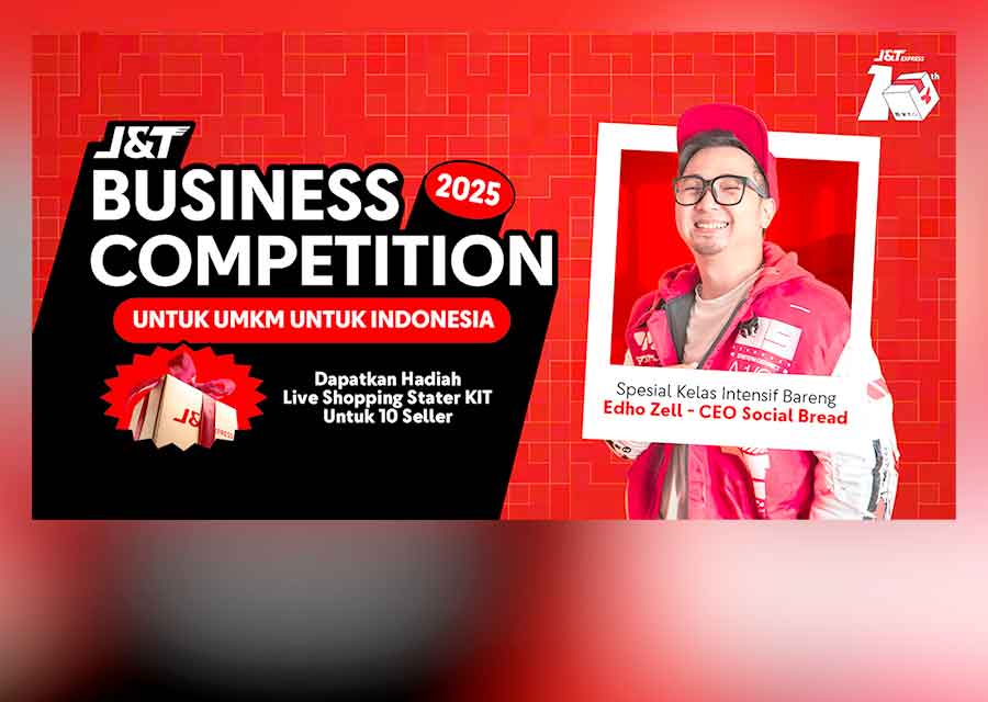 J&T Express Tunjuk Edho Zell jadi Mentor dalam Kompetisi Bisnis