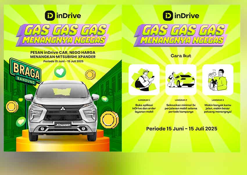 Ikuti Kampanye “Gas Gas Gas, Menangnya Ngegas” dari inDrive di Bandung!