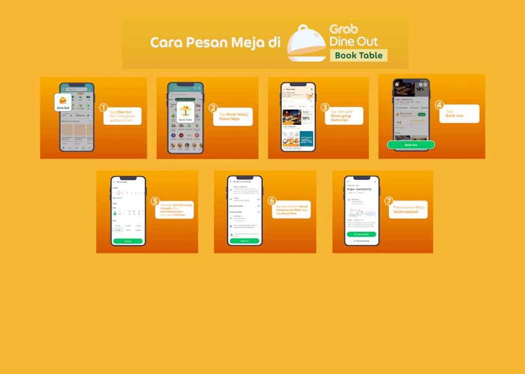Grab Luncurkan Fitur Pesan Meja untuk Reservasi Restoran
