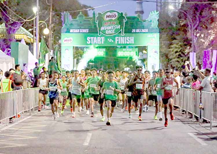 Medan Sukses Gelar Road to Milo Activ Indonesia Race 2025