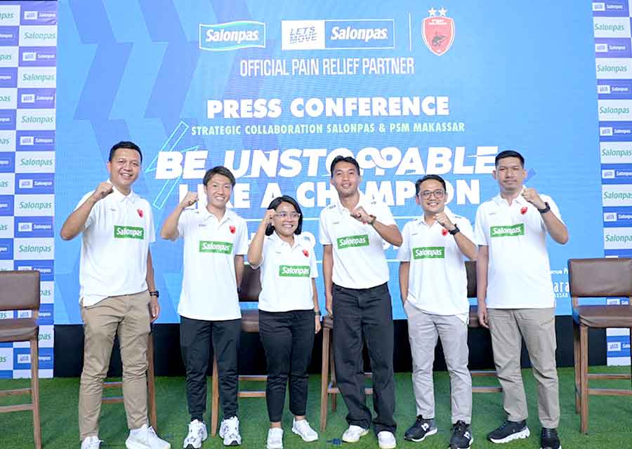 Kemitraan Salonpas dan PSM Makassar Bawa Semangat “Be Unstoppable Like a Champion”