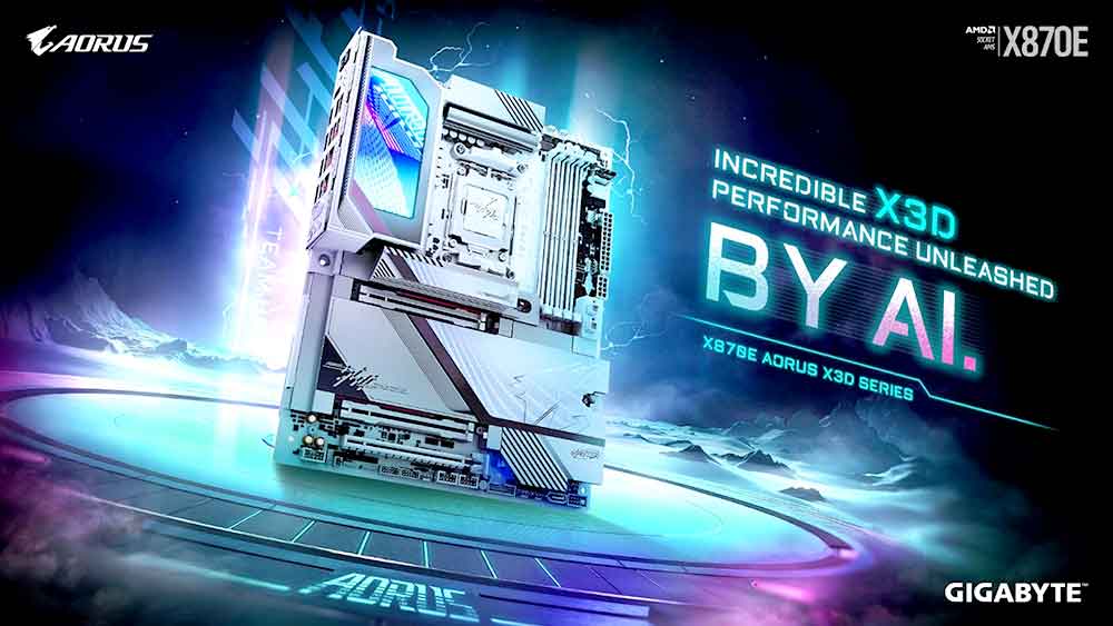 Gigabyte Motherboard AM5 Terbaru Hadir dengan AI X3D Turbo 2.0 dan DDR5-9000