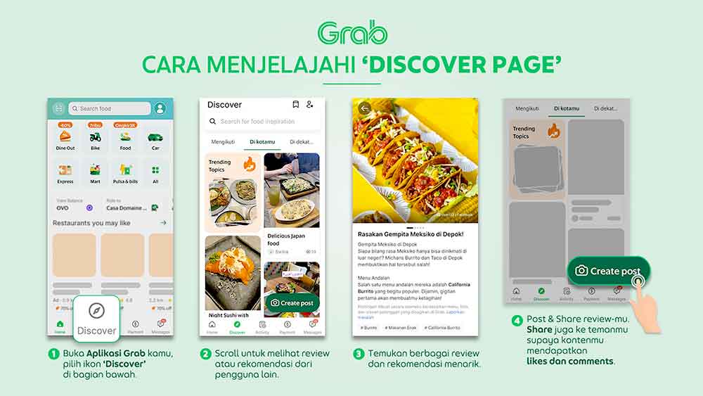 Grab Ajak Komunitas Foodies Eksplorasi Kuliner di Grab Discover