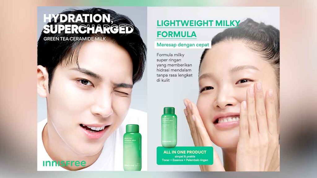 Innisfree Hadirkan Green Tea Ceramide Milk Essence untuk Kulit Lembap dalam 3 Detik