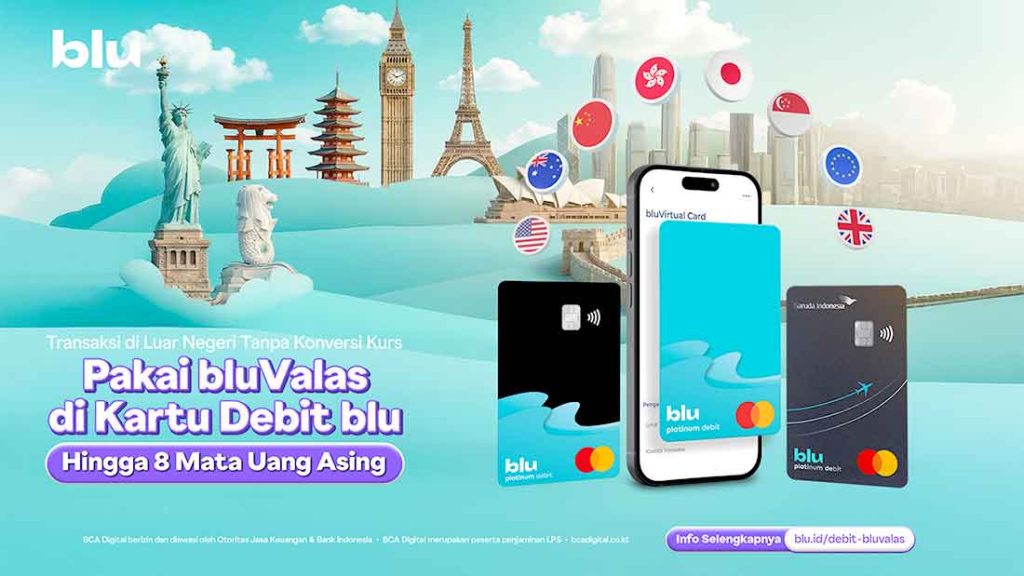 Kartu Debit blu Hadirkan Fitur bluValas untuk Transaksi Luar Negeri Tanpa Biaya Konversi