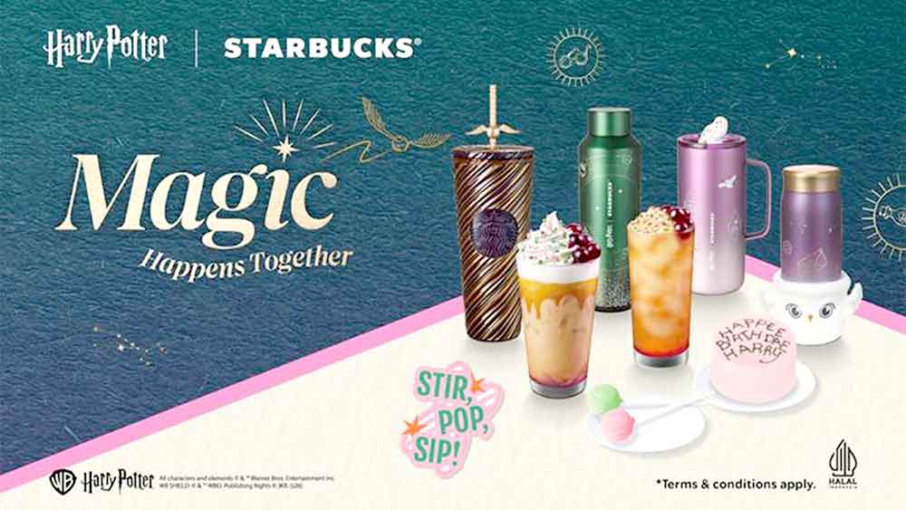 Starbucks Indonesia Rilis Menu dan Merchandise Harry Potter Terbaru