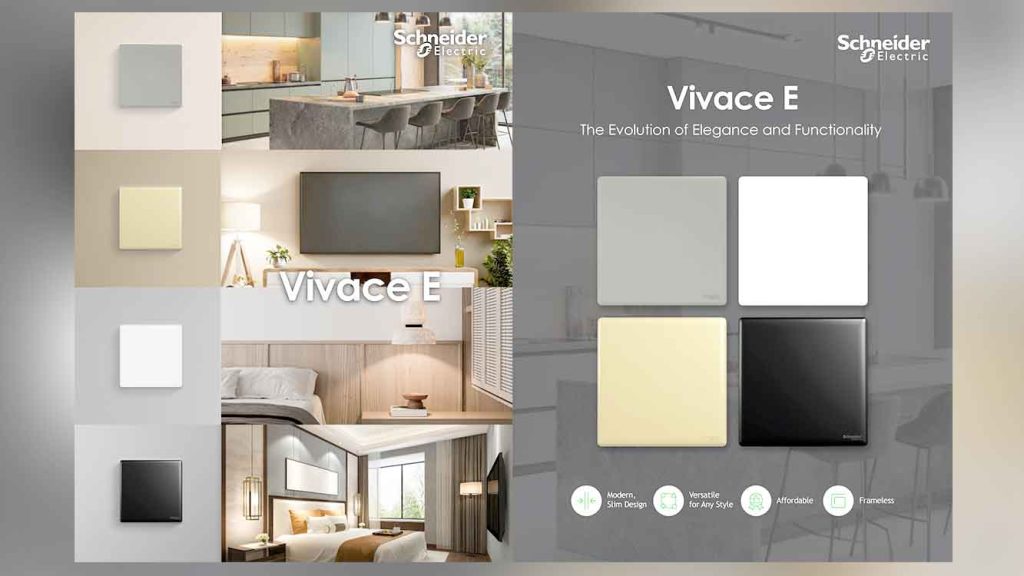 Schneider Electric Luncurkan Vivace E Solusi Interior Modern dan Aman