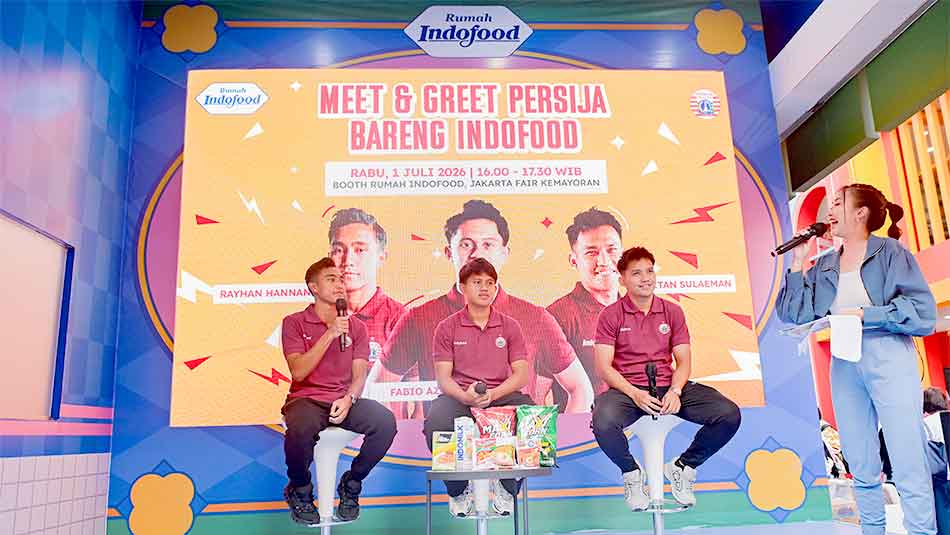 Indofood Hadirkan Pemain Persija di Jakarta Fair 2026 Meet & Greet Persija Jakarta Bareng Indofood di Jakarta Fair Kemayoran 2026_